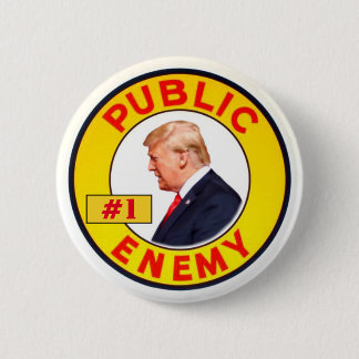 Macaron Rond 5 Cm Trump : Ennemi public #1