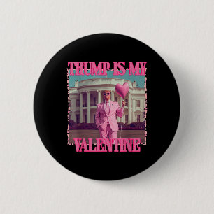 Macaron Rond 5 Cm Trump est ma Saint-Valentin Trump Valentines Day 2