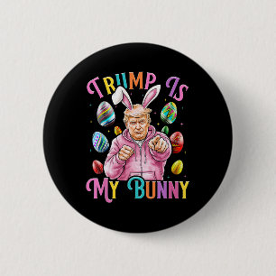 Macaron Rond 5 Cm Trump Est Mon Lapin De Pâques Chasse Oeufs Faire P