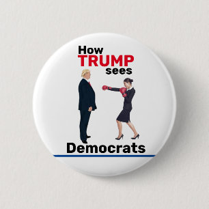 Macaron Rond 5 Cm Trump et les démocrates