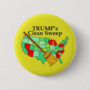Macaron Rond 5 Cm Trump et son propre coup de fouet