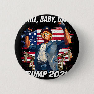 Macaron Rond 5 Cm Trump Forage Bébé Forage Trump 2024 
