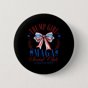 Macaron Rond 5 Cm Trump Girl 45 47 Mega Est 2024 Social Club Happy 4