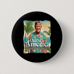 Macaron Rond 5 Cm Trump Graphisme Funny Golfe Des États-Unis Trump M