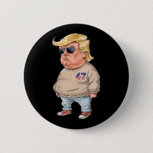Macaron Rond 5 Cm Trump Je ne suis qu'un gars branché Drôle Mème 202
