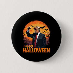 Macaron Rond 5 Cm Trump Joyeux Halloween Trump Vance Usa Trump Hallo
