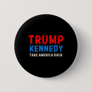 Macaron Rond 5 Cm Trump Kennedy 2024 Élection Républicain