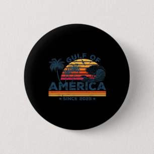 Macaron Rond 5 Cm Trump, le président Trump de l'Amérique du Golfe d