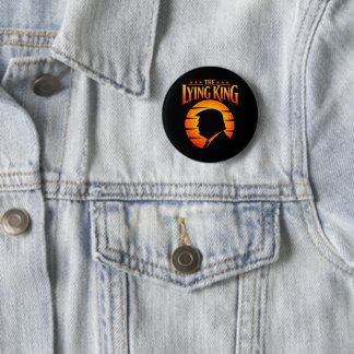 Macaron Rond 5 Cm Trump le roi menteur Humour sarcastique