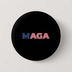 Macaron Rond 5 Cm Trump Maga Liberté 4 Juillet 2024 Drapeau Usa 45 4
