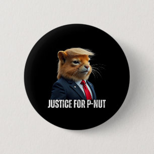 Macaron Rond 5 Cm Trump pour P-nut L'écureuil Justice pour Peanut Tr
