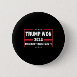 Macaron Rond 5 Cm Trump remporte la présidence 2024 Maison du Sénat