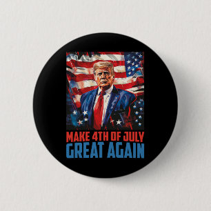 Macaron Rond 5 Cm Trump rend le 4 juillet à nouveau grandiose Indépe