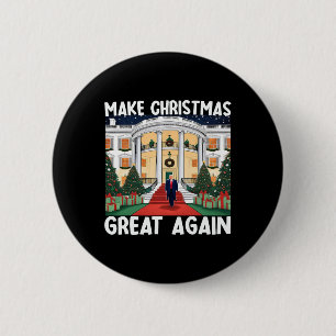Macaron Rond 5 Cm Trump rend Noël super à nouveau drôle Pajama de No