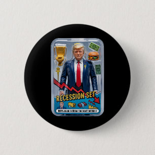 Macaron Rond 5 Cm Trump Satire Survié Récession Box Set Action Fig