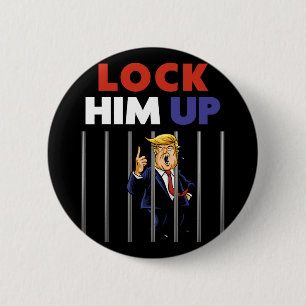 Macaron Rond 5 Cm Trump Shirt - Enfermez-Le - Anti Trump