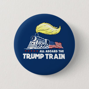 Macaron Rond 5 Cm Trump Train 2020