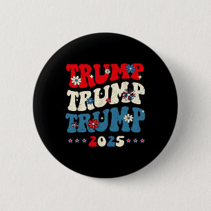 Macaron Rond 5 Cm Trump Trump Trump 2025 Inauguration du président 4