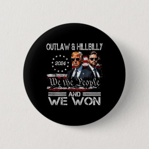 Macaron Rond 5 Cm Trump Vance We Won Win Inauguration Day 2025 47th