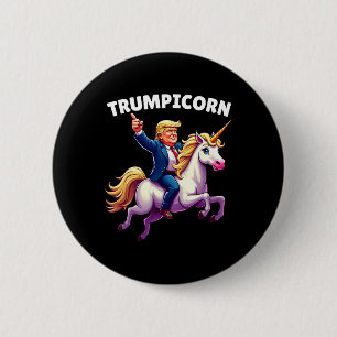 Macaron Rond 5 Cm Trumpicorne Drôle Licorne Donald Trump Président J