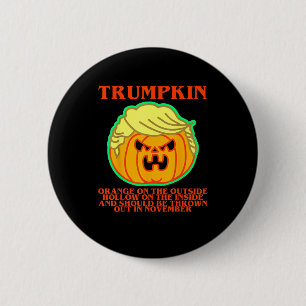 Macaron Rond 5 Cm Trumpkin drôle