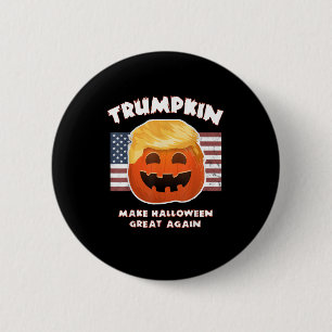 Macaron Rond 5 Cm Trumpkin Funky Citrouille Pie Pun Libéraux América