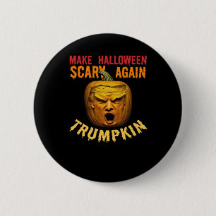 Macaron Rond 5 Cm Trumpkin Rendre Halloween effrayant - Drôle Donald