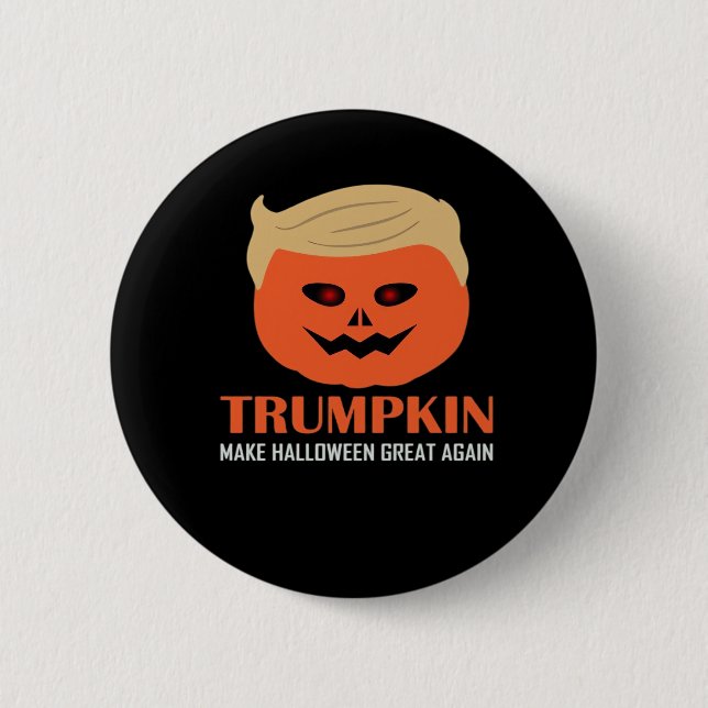 Macaron Rond 5 Cm Trumpkin rendre Halloween grand encore drôle P Éff (Devant)