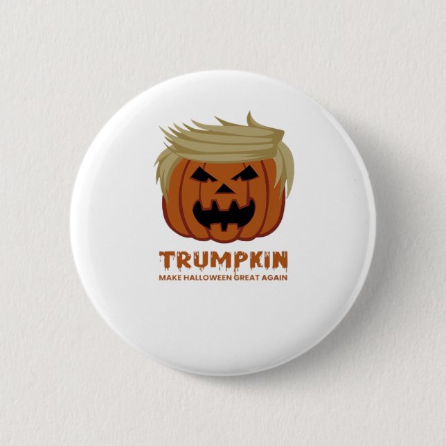 Macaron Rond 5 Cm Trumpkin - Rendre la beauté des Hallowees à nouvea (Devant)