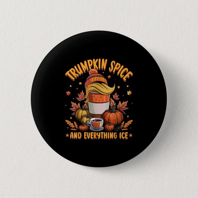 Macaron Rond 5 Cm Trumpkin Sce Et Tout Ice Libéral Automne Hallo (Devant)