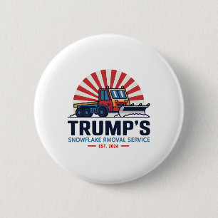 Macaron Rond 5 Cm Trump's Snowflake Removal Service Funny Donald Tru
