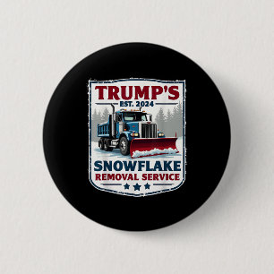 Macaron Rond 5 Cm Trumps Snowflake Service de suppression Funny Trum