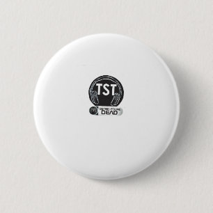 Macaron Rond 5 Cm TST SATAN EST MORT Bon débarras