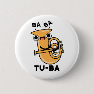 Macaron Rond 5 Cm Tu-ba Funny Tuba Puns