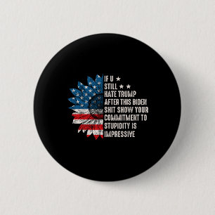 Macaron Rond 5 Cm Tu Détestes Trump Après Ce Drapeau De Tournesol Bi