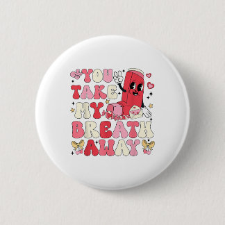 Macaron Rond 5 Cm Tu M'Embrasses Inhaler Rt Nurse Happy Val