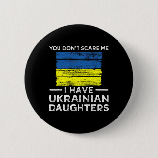 Macaron Rond 5 Cm Tu ne me fais pas peur, j'ai des filles ukrainienn