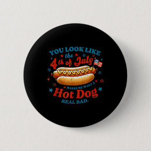 Macaron Rond 5 Cm Tu Ressembles Au Hot Dog Du 4 Juillet
