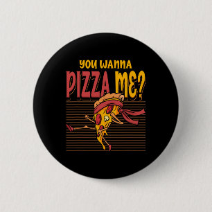 Macaron Rond 5 Cm Tu veux une pizza mon style de combat de karaté Mm