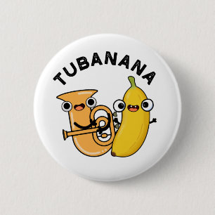 Macaron Rond 5 Cm Tubanana Funny Tuba Banana Pun