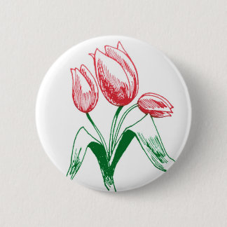 Macaron Rond 5 Cm Tulipes