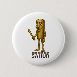 Macaron Rond 5 Cm Tung Tung Tung Sahur - Drôles d'enfants italiens e