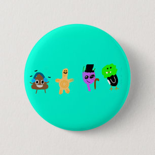 Macaron Rond 5 Cm Turnius Turquoise