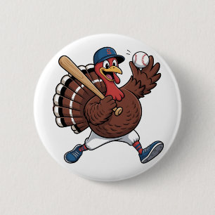 Macaron Rond 5 Cm Turquie Bateball de baseball de baseball de jeu Ba