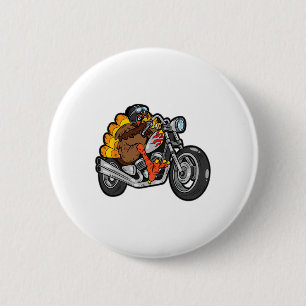 Macaron Rond 5 Cm Turquie équitation moto Thanksgiving Day Cool Fal