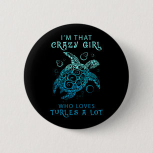 Macaron Rond 5 Cm Turtle Lover Une Fille Qui Aime Beaucoup Les Tor
