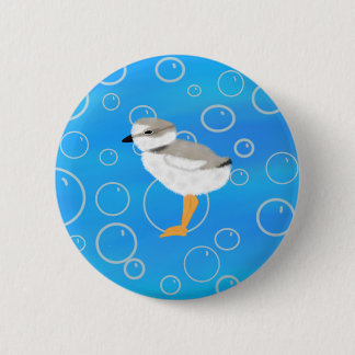 Macaron Rond 5 Cm Tuyauterie Chick sous l'eau avec bulles