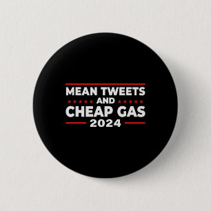 Macaron Rond 5 Cm Tweets Et Gaz Bon Marché Drôle Donald Trump 2024 E
