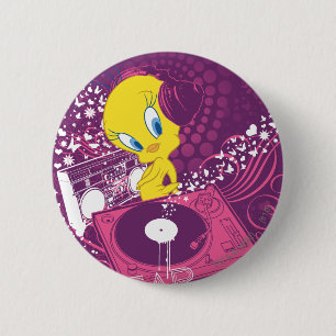 Macaron Rond 5 Cm TWEETY™ "Entendre Le BRAS"