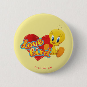 Macaron Rond 5 Cm TWEETY™ - Oiseau de l'amour